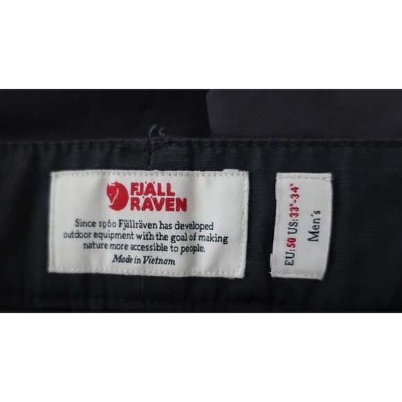 Fjallraven Abisko Lite Shorts Reg. Fit Mid Waist Gray Size 33 34 Gorpcore Trek - Picture 11 of 11